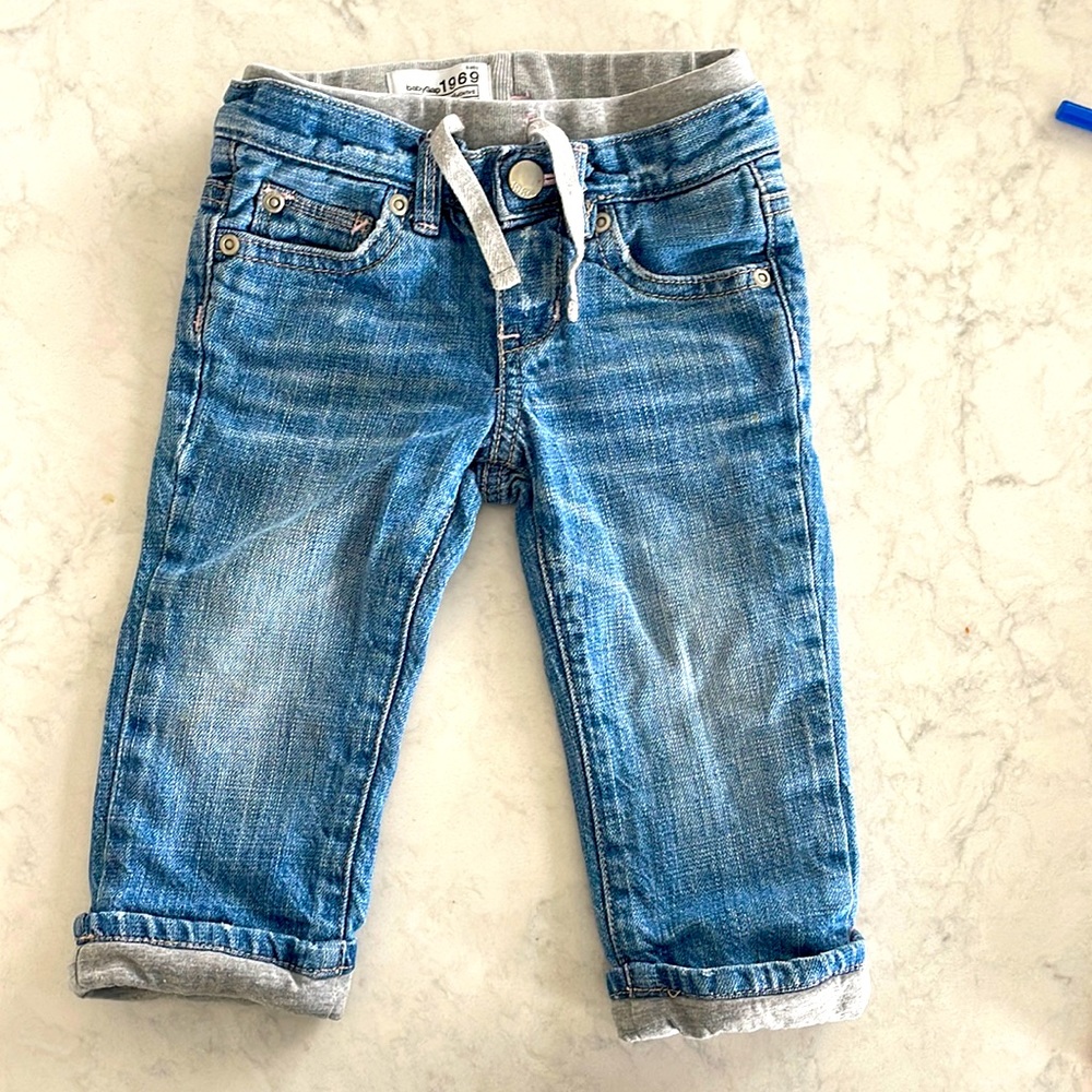 Baby Gap girls lined pull on jeans